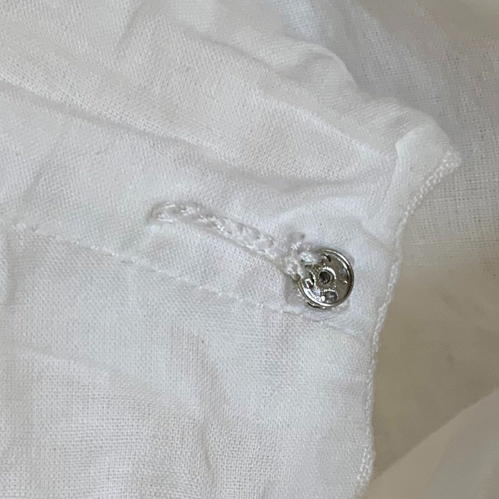SOLD 🎉2X HP🎉Tommy Bahama Women's Cirque De Palm White Linen Shift Dress Sz XL - Picture 6 of 14